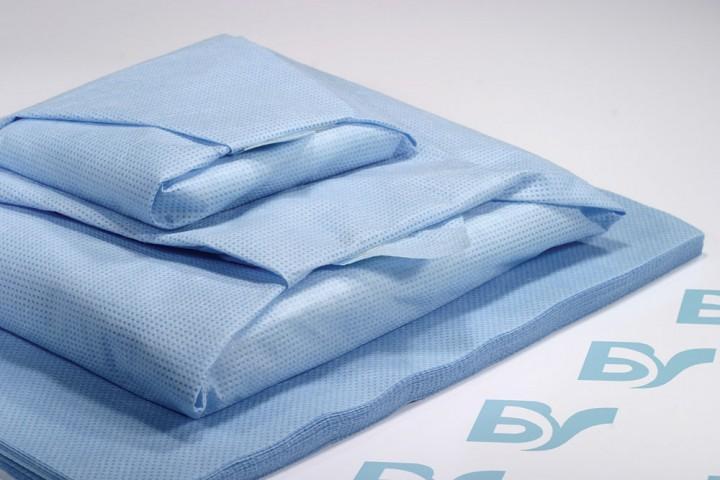 Textilie netkaná SSMMS BV 100 x 100 cm, 40 gsm, modrá (200ks) ZP I