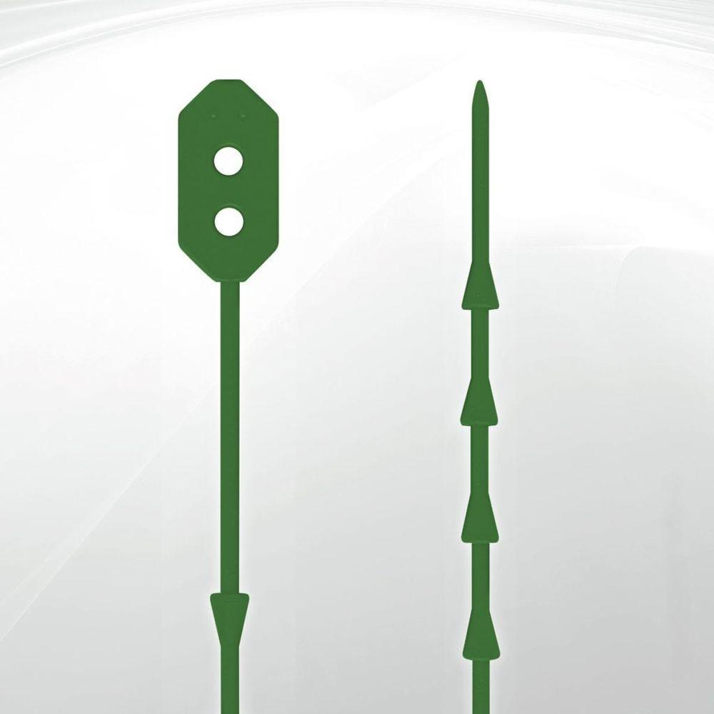 Uzávěr vázací silikon délka 210 mm, zelený (100ks)