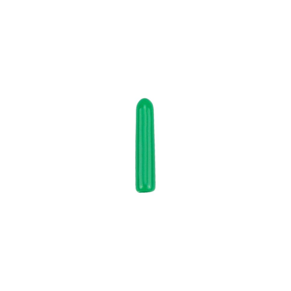 Krytka na nástroje plast 2,80 x 19,00 mm, bez perf., neprůhledná, zelená (100ks)