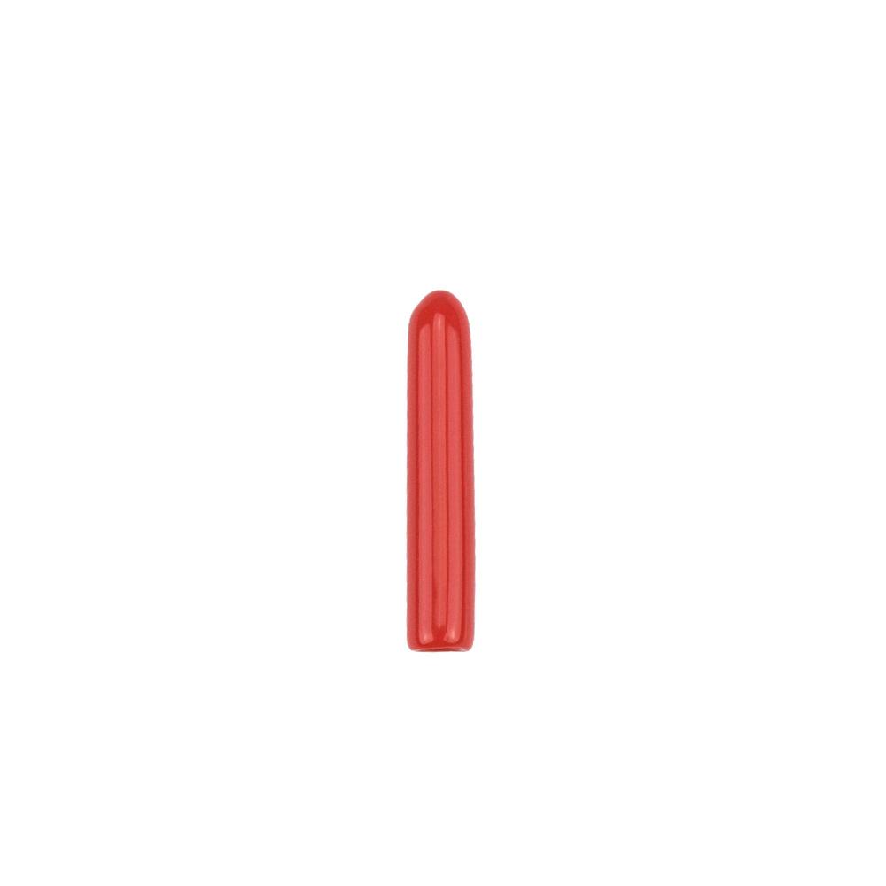 Krytka na nástroje plast 3,20 x 25,40 mm, bez perf., neprůhledná, červená (100ks)