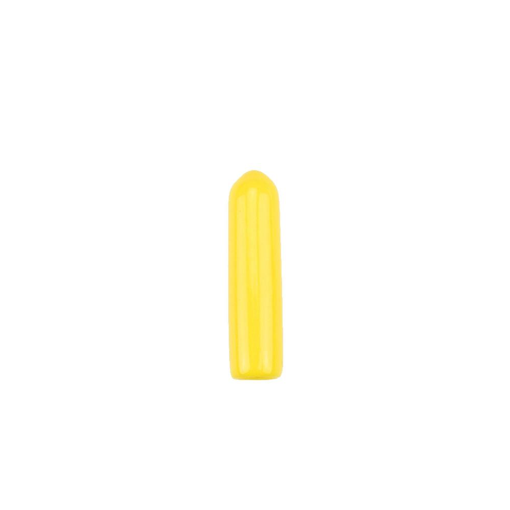 Krytka na nástroje plast 5,00 x 25,00 mm, perfor., neprůhledná, žlutá (100ks)