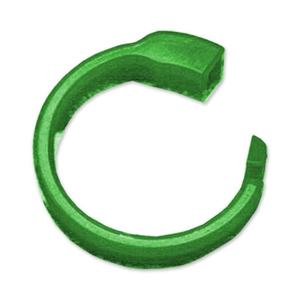 Kroužek fixační plast, průměr 10 mm, zelený, jednoráz. (100ks)