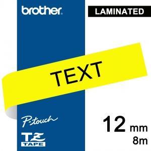 Páska do tiskárny P-touch 12 mm/8 m, lamin., žlutá, písmo černé, pevná (1ks)
