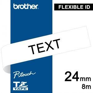 Páska do tiskárny P-touch 24 mm/8 m, lamin., bílá, písmo černé, pružná (1ks)