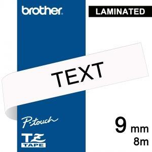 Páska do tiskárny P-touch 9 mm/8 m, lamin., bílá, písmo černé, pevná (1ks)