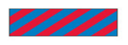 Proužek identifikační, pásky modré a červené, jednoráz. (308ks/str)-T-320-0204