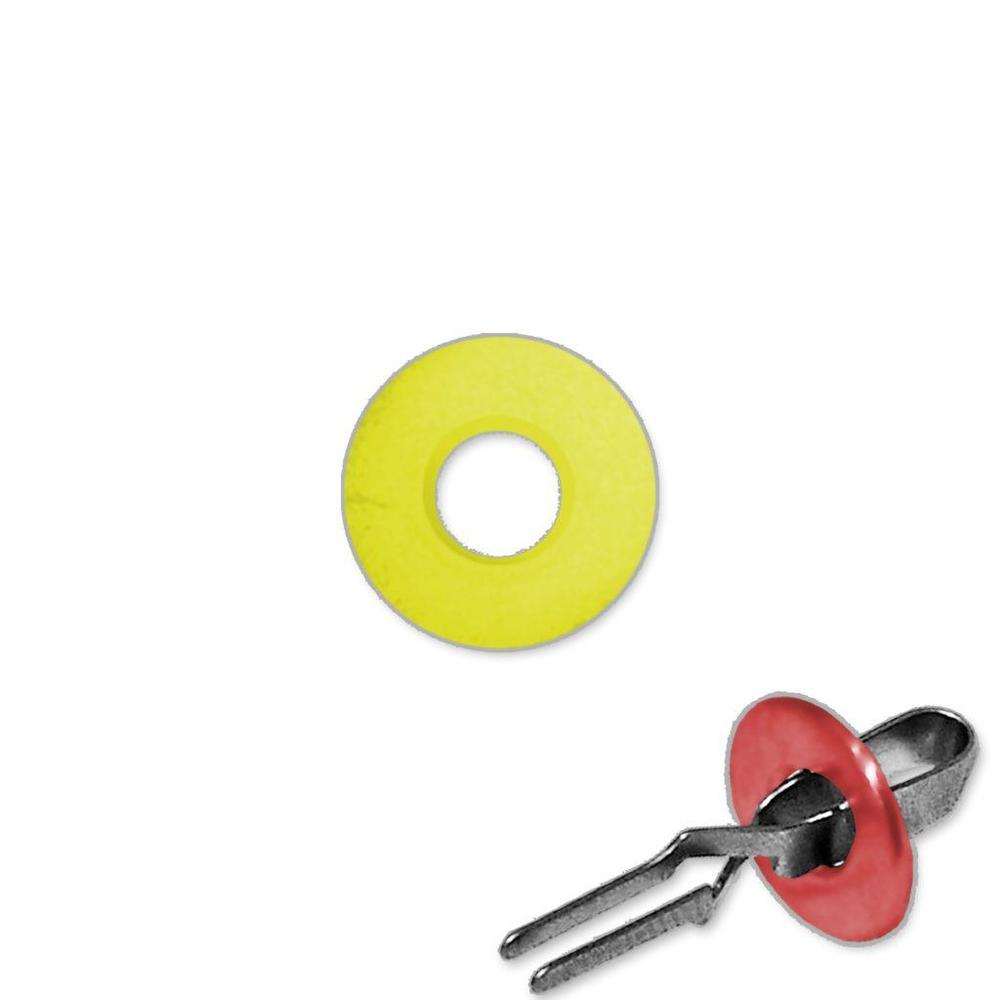 Spona rozvírací plast pro mikrosvorky, žlutá, jednoráz., vnitř. prům. 4,8 mm (50ks)